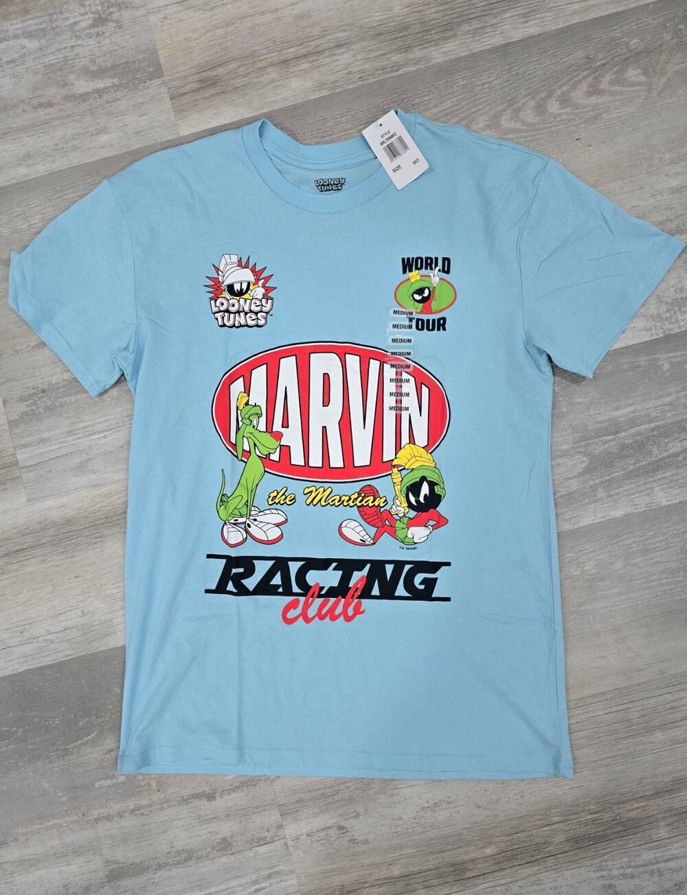 Looney Tunes Marvin The Martian World Tour T-Shirt. Size M